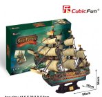 Cubicfun Puzzle Kit 3d v penovej lodi Španielska armáda San Felipe Veliero cm. 68x18x56 - 248 Pezzi - 248 dielikov 1:110 /