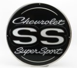 Edicola Príslušenstvo Kovová okrúhla tabuľka - Chevrolet Ss 1:1 čierna strieborná
