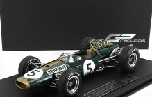 Gp-replika Brabham F1 Bt19 N 5 Winner British Gp Jack Brabham 1966 World Champion - Con Vetrina - s vitrínou 1:18 Green Gold