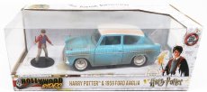 Jada Ford england Anglia 1959 Harry Potter - Film - S figúrkou 2016 1:24 Light Blue