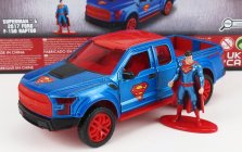Jada Ford usa F-150 Raptor Pick-up s figúrkou Supermana 2018 1:32 Červená modrá