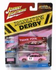 Johnny lightning Ford usa Crown Victoria N 43 Demilition Derby 1997 1:64 Ružová Biela