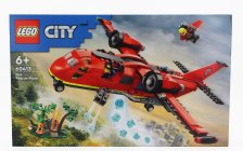 Lego Lietadlo Lego City - Hasičské záchranné lietadlo - Aereo Antincendio - 478 Pezzi - 478 dielikov Červená