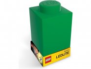 LEGO nočná lampička Silikónová kocka zelená