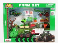 Maisto Fendt Farm Set 209 Vario Tractor With Accessories 2022 1:64 zelená