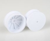Predné disky biele pre 4WD (HEX 10 mm) - 2 ks