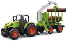 RC traktor Korody s prívesom na drevo 1:24