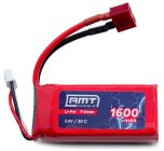 RMT Models Li-Pol 1600 mAh 7,4V 30C T-Dean