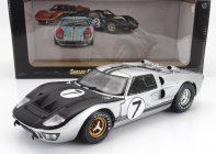 Shelby-collectibles Ford usa Gt40 Mkii 7.0l V8 Team Alan Mann Racing Ltd. N 7 24h Le Mans 1966 G.hill - B.muir 1:18 Silver Black