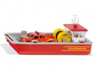 SIKU Super – čln prevážajúci hasičské auto 1:50