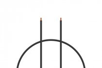 Silikónový kábel 1,0 mm2 1 m (čierny)
