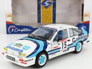 Solido Alfa romeo Alfetta Gtv6 N 15 Rally Des Garrigues 1986 C.rigollet - M.bathelot 1:18 Biela 2 tóny Modrá