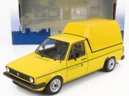 Solido Volkswagen Caddy Pick-up Mki Closed Van Poste 1982 1:18 Žltá
