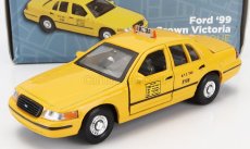 Welly Ford usa Crown Victoria Taxi New York Usa 1999 - poškodenie karty Box 1:38 žltá