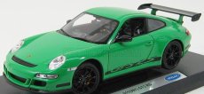 Welly Porsche 911 997 Gt3rs 2010 1:18 zelená čierna