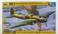 Zvezda Iľjušin Il-2 Šturmovik Sovietske lietadlo Vojenské lietadlo 1943 1:48 /