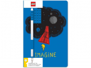 LEGO zápisník A5 s modrým perom Imagine