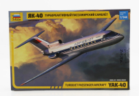 Zvezda Jakovlev Jak-40 Turbojet Osobné lietadlo Lietadlo 1968 1:144 /