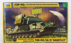 Zvezda Tank Tor M2 Sa Gauntlet Vojenská ruská protilietadlová technika 1944 1:35 /