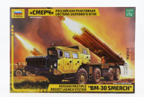 Zvezda Truck Bm-30 Smerch Ruský viacnásobný raketový odpaľovací systém Vojenský 1:72 /