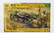 Zvezda Zundapp M-72 Vojenský motocykel s vlečkou 1941 1:35 /
