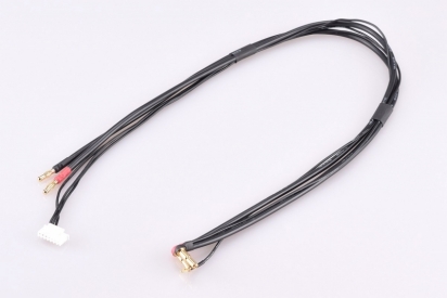 2S čierny nabíjací kábel - dlhý - (4/5mm, 7-pin PQ)