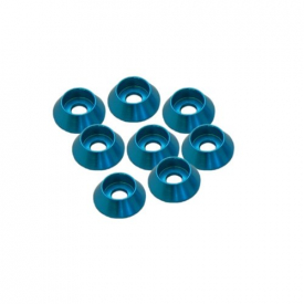 3 mm alu kužeľové podložky modré (8 ks)