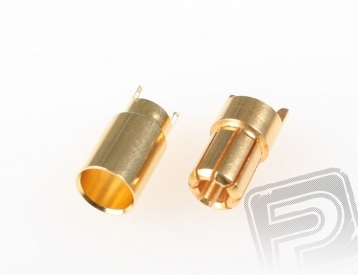7945 G6.0mm 1 pár pružinový konektor zlatý