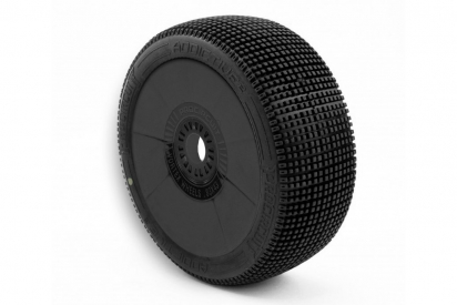 ADDICTIVE V2 BUGGY C1 (SUPER SOFT) lepivé pneumatiky, čierne ráfiky, 2 ks.