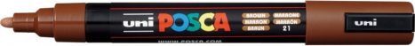 Akrylový popisovač UNI POSCA PC-5M 1,8-2,5mm – hnedá