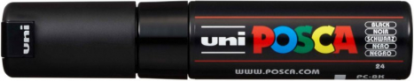 Akrylový popisovač UNI POSCA PC-8K 8 mm – čierna
