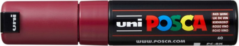 Akrylový popisovač UNI POSCA PC-8K 8 mm – vínová