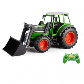 BAZAR - RC traktor Double E s lyžicou 1:16