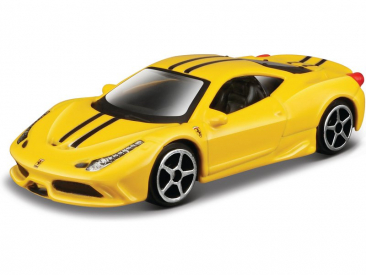 Bburago Ferrari 458 Italia Speciale 1:64 žltá