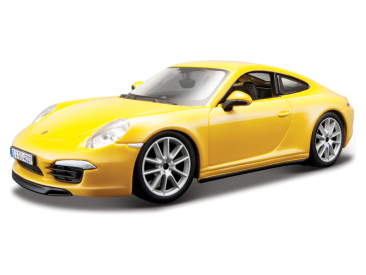 Bburago Plus Porsche 911 Carrera S 1:24 žltá