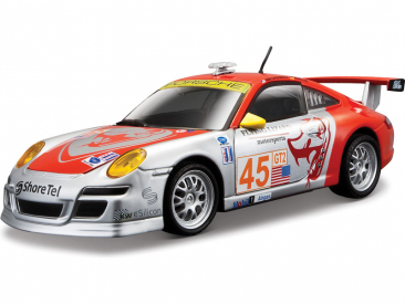 Bburago Porsche 911 GT3 RSR 1:24 strieborná