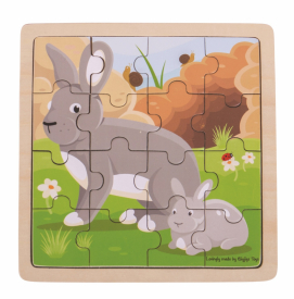 Bigjigs Toys Králik a králik Puzzle