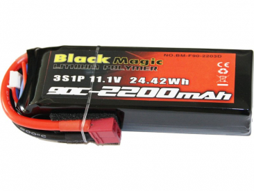 Black Magic LiPol 11.1V 2200mAh 90C Deans
