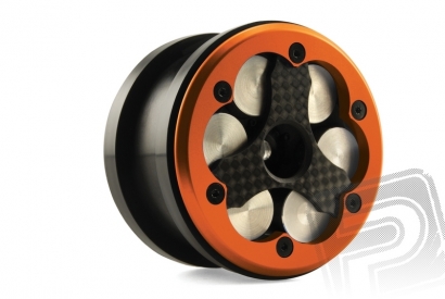 CNC 2.2 Comp Beadlock krúžky, oranžové (2 ks.)