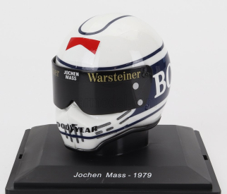 Edicola Prilba F1 Casco - Arrows A1b N 30 Sezóna 1979 Jochen Mass 1:5 Biela Modrá