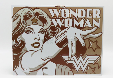 Edicola Príslušenstvo Kovový tanier - Wonder Woman 1:1 Brown White