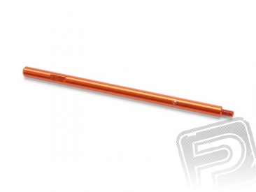 Hriadeľ zadnej nápravy, ALU 6,3x130mm (oranžová)