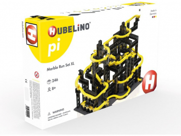 HUBELINO Pi Guľková dráha – súprava s kockami XL 246 dielikov