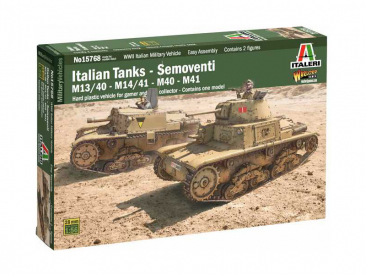 Italeri Semoventi M13/40, M14/41, M40 a M41 (1:56)