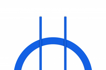 Kábel PVC 0,055 mm2 10 m (modrý)