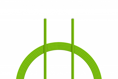 Kábel PVC 0,055 mm2 10 m (zelený)