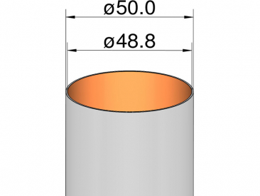 Klimatizačné papierové potrubie 50 mm / 500 mm