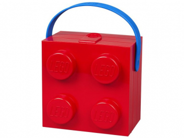 LEGO box s rukoväťou 166 x 165 x 117 mm – červený