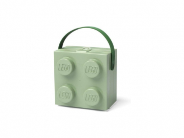 LEGO box s rukoväťou 166x165x117 mm – zelená army