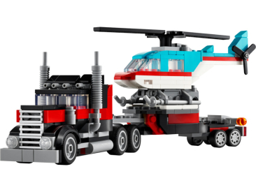 LEGO Creator - Nákladné auto s plošinou a vrtuľník